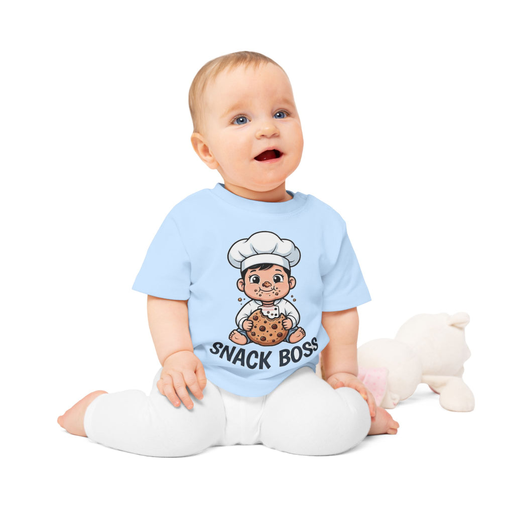 Snack Boss funny baby t-shirt (boy)