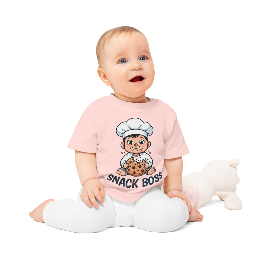 Snack Boss funny baby t-shirt (boy)