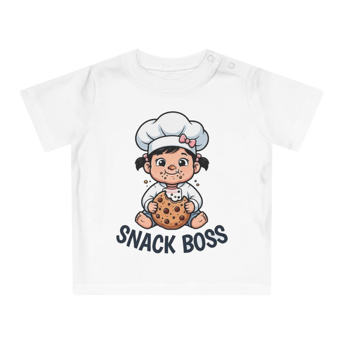 Snack Boss funny baby t-shirt (girl)