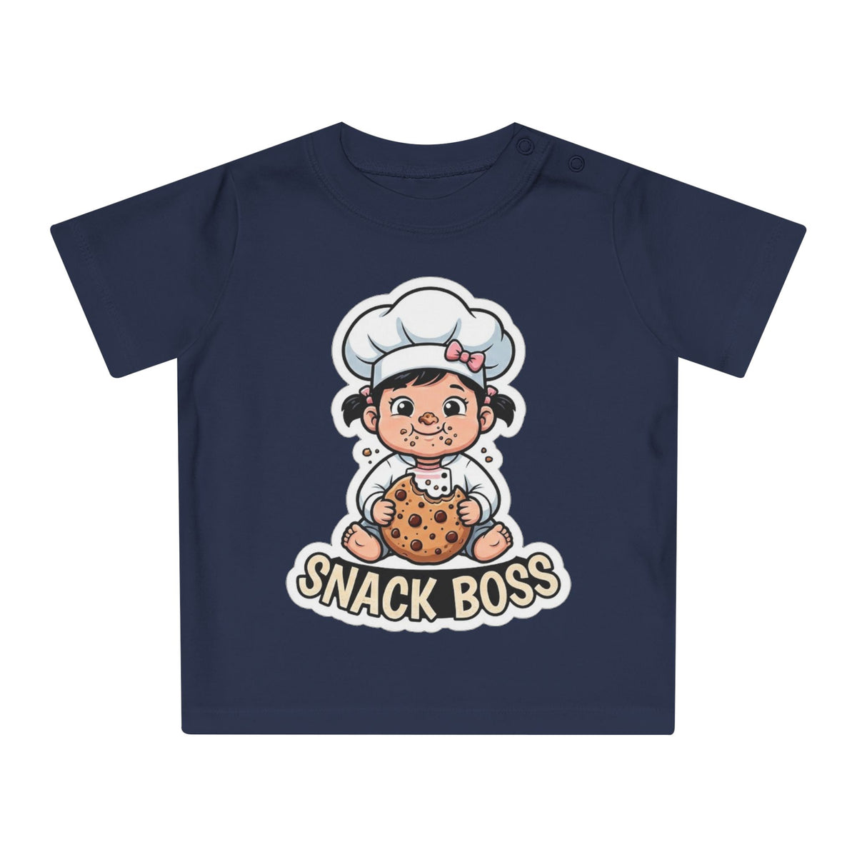 Snack Boss funny baby t-shirt (girl)