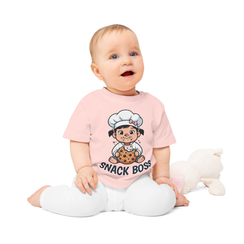 Snack Boss funny baby t-shirt (girl)