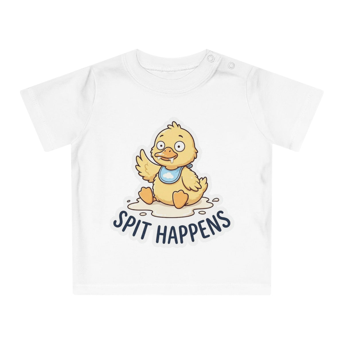 Spit Happens funny baby t-shirt