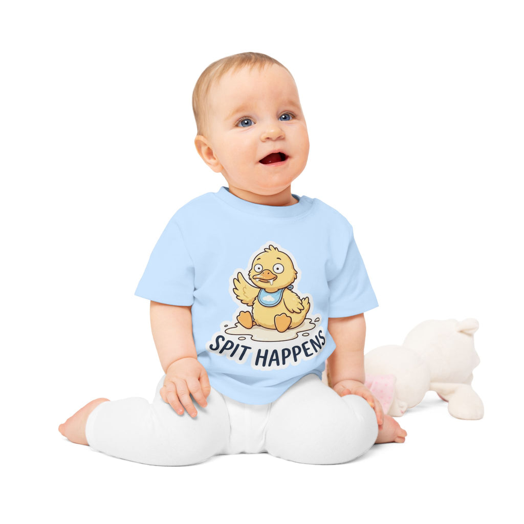 Spit Happens funny baby t-shirt