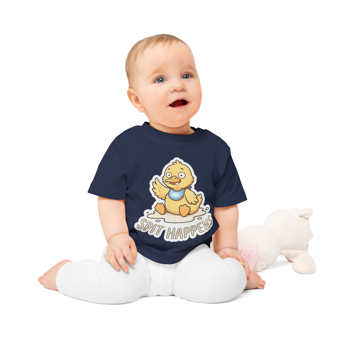 Spit Happens funny baby t-shirt