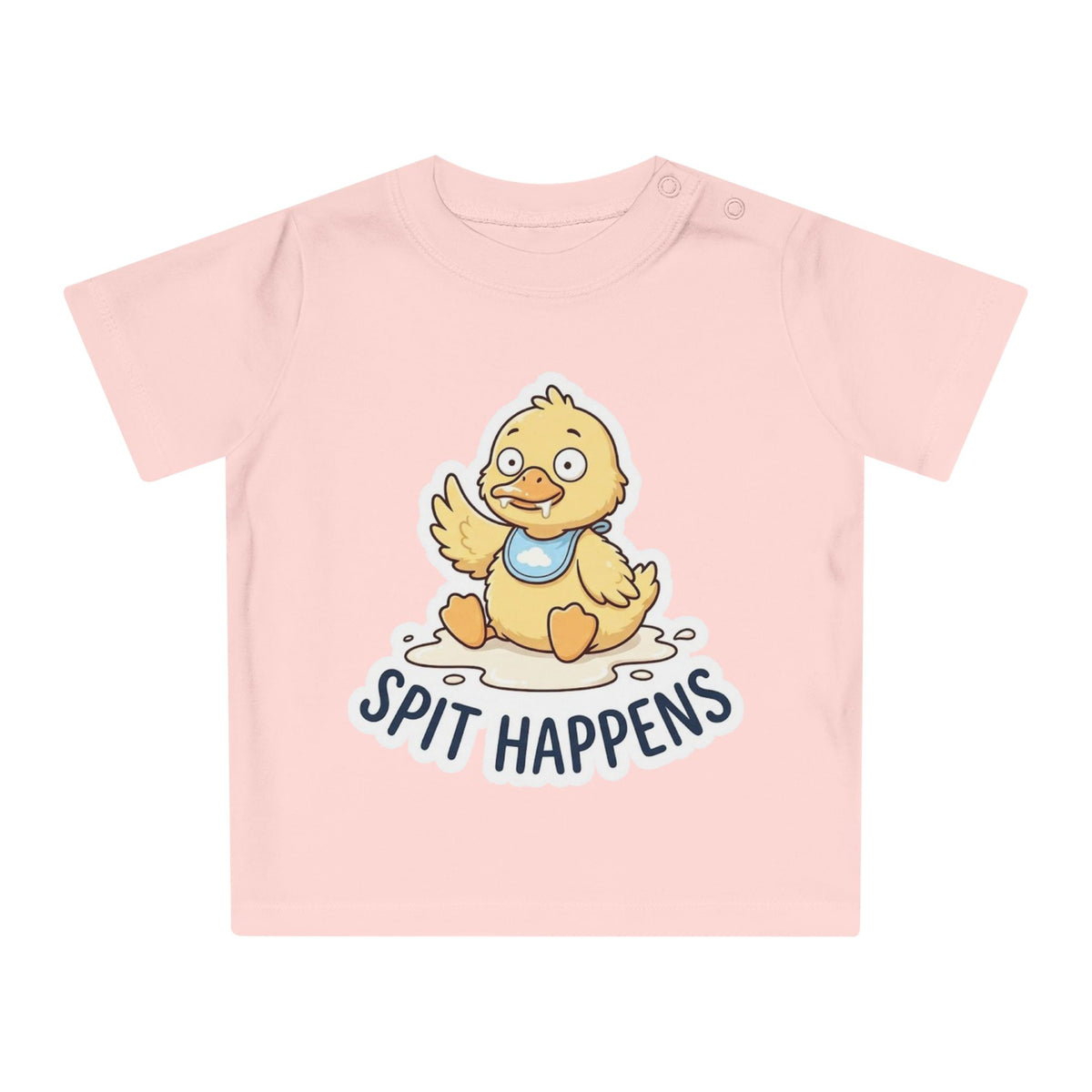 Spit Happens funny baby t-shirt