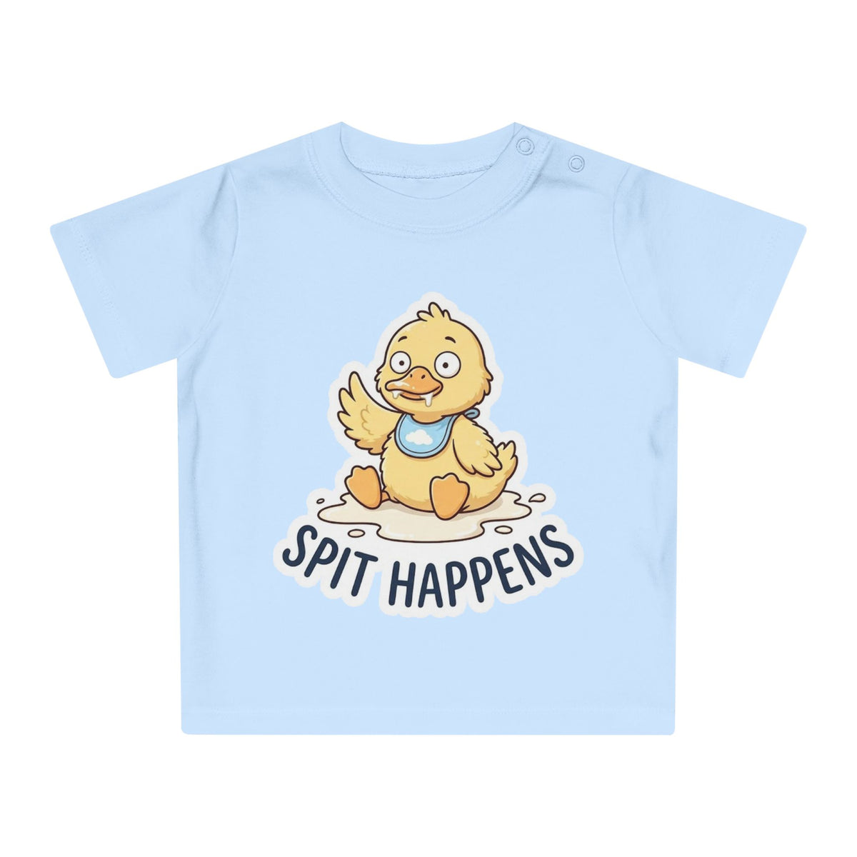 Spit Happens funny baby t-shirt