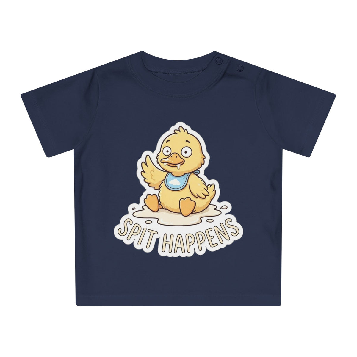 Spit Happens funny baby t-shirt