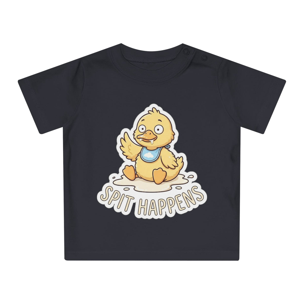 Spit Happens funny baby t-shirt