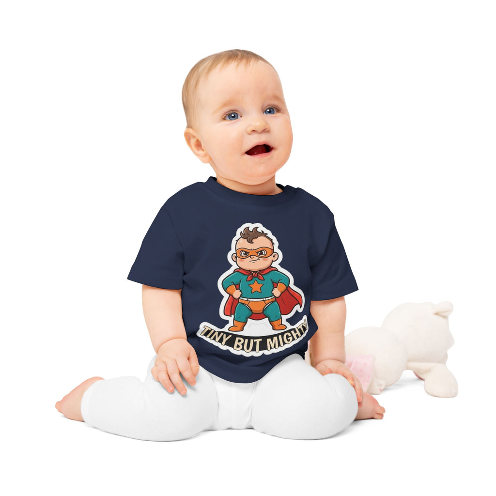 Tiny but Mighty funny baby t-shirt (boy)