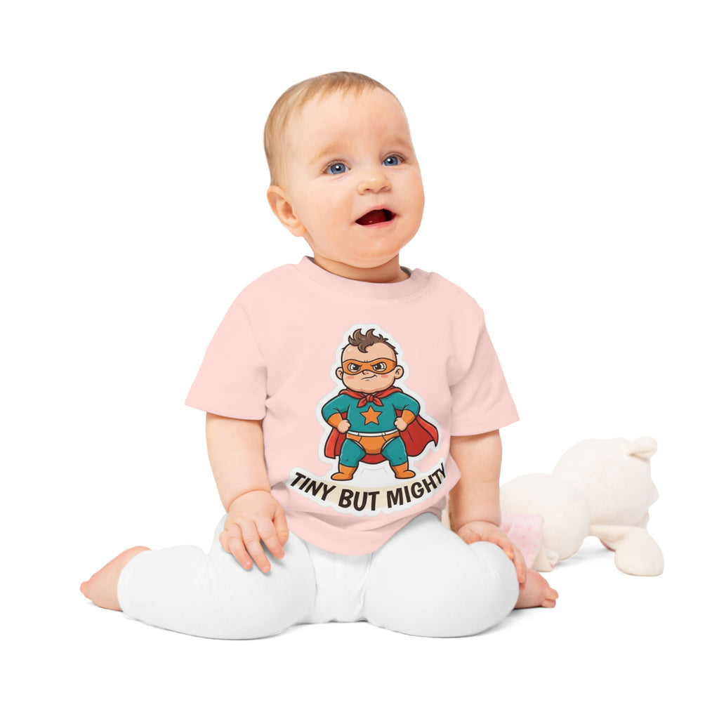 Tiny but Mighty funny baby t-shirt (boy)