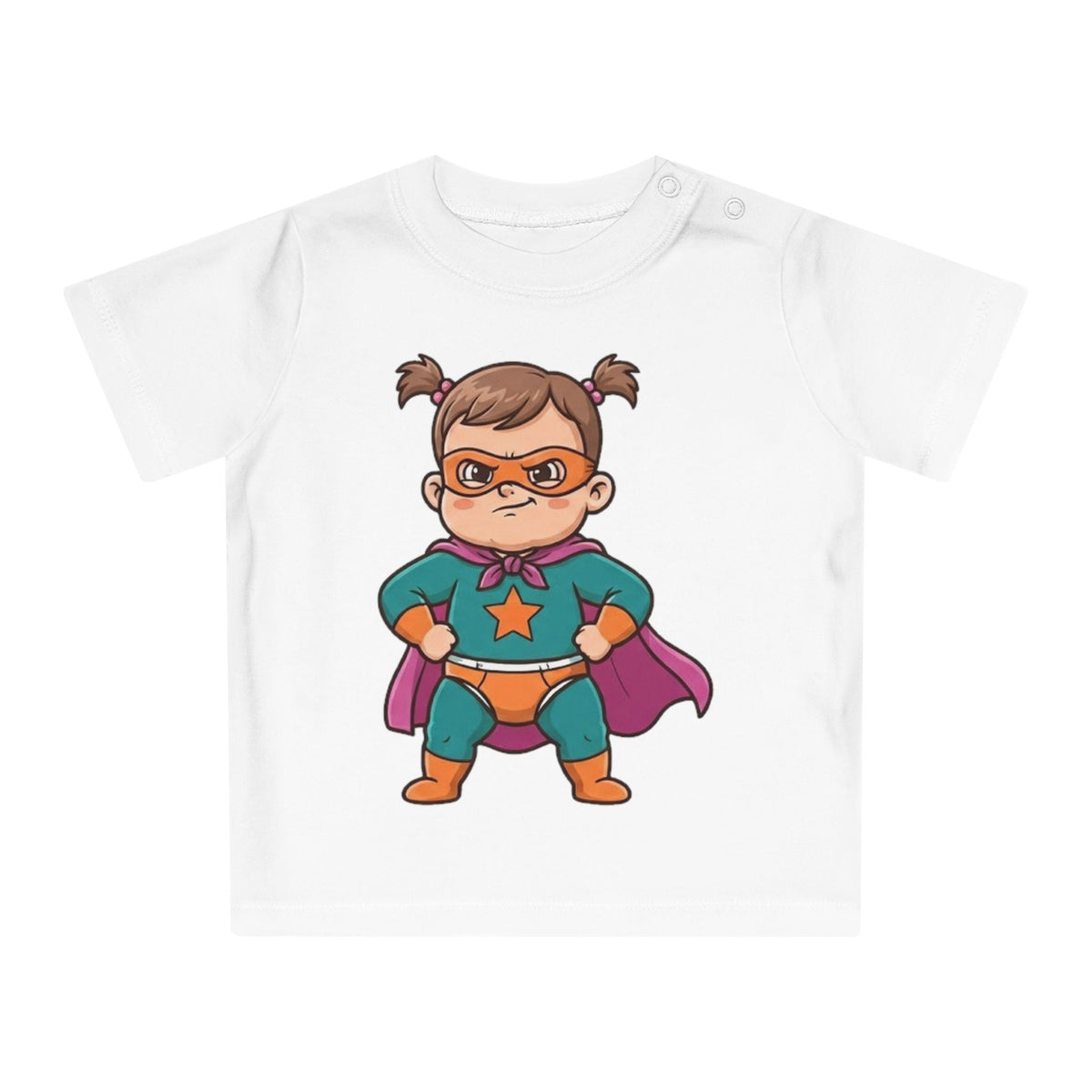 Tiny but Mighty funny baby t-shirt (girl)